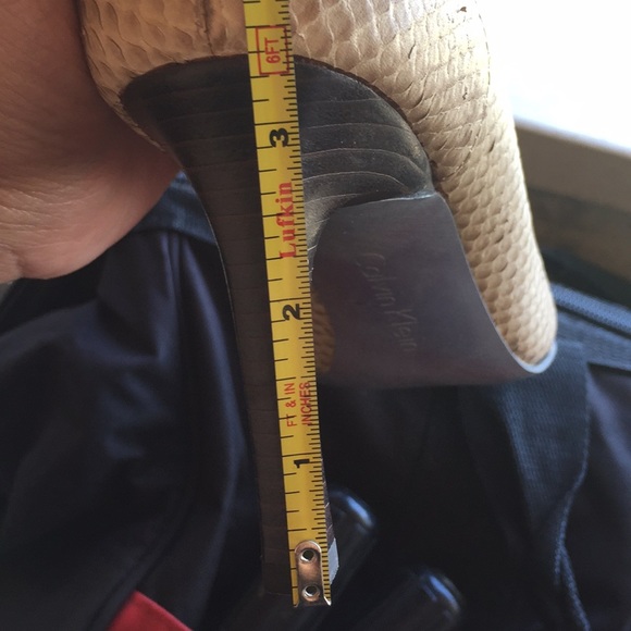 ☀️SOLD☀️Calvin Klein | Python Snake Print Heels - Picture 5 of 5